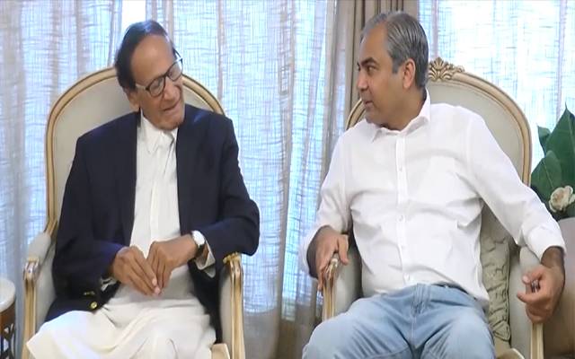 وزیراعلیٰ پنجاب محسن نقوی کی چودھری شجاعت سے ملاقات