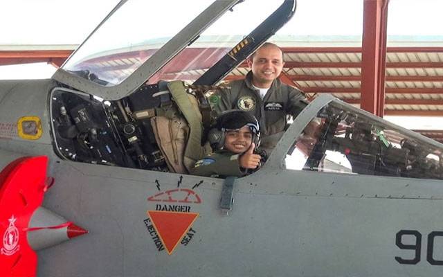 thalassemia child, Chief of the Air Staff, Air Chief Marshal Zaheer Ahmed Baber Sidhu, Pakistan Air Force, Make a Wish Foundation, City42 