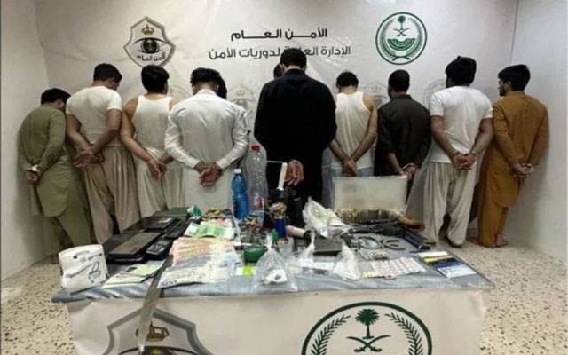  drug dealers، fire weapons, arrested, Sakaka, Al Jawf Province, Pakistani, methamphetamine, narcotic hashish, city42
