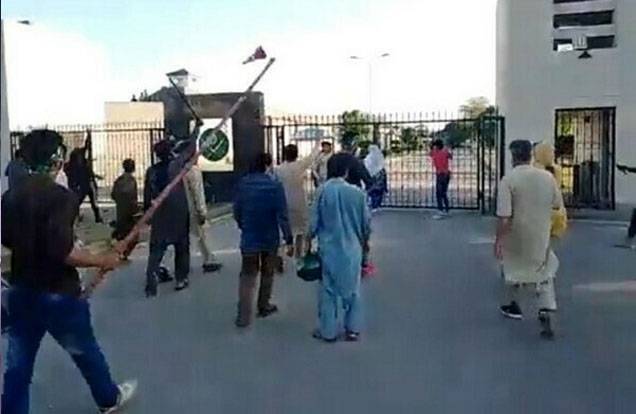 GHQ, Club Chowk, Hammad Azhar, Raja Busharat, PTI, Police, Punjab, City42 