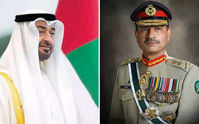 آرمی چیف جنرل سید عاصم منیر اور عرب امارات کے صدر کا ٹیلیفونک رابطہ
