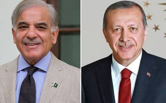 وزیراعظم شہباز شریف کا ترکیہ کے صدر رجب طیب اردوان سے ٹیلی فونک رابطہ 