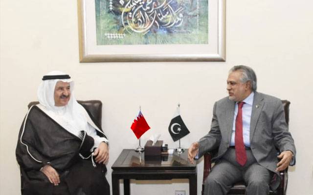 وزیر خزانہ اسحاق ڈار سے چیئرمین بورڈ آف ٹرسٹیز آئیوفی شیخ ابراہیم بن خلیفہ الخلیفہ کی ملاقات