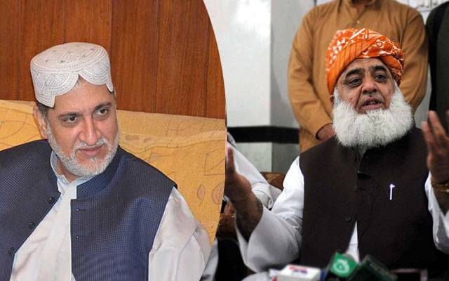 مولانا فضل الرحمان اور بی این پی مینگل کے سربراہ سردار اختر مینگل کے درمیان رابطہ