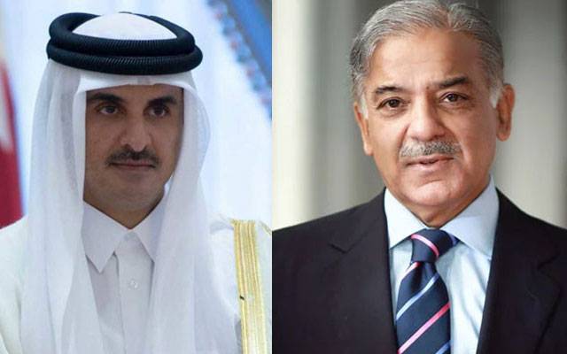 شہباز شریف کی امیر قطر تمیم بن حمد  بن خلیفہ آل ثانی سے ٹیلی فون پر گفتگو