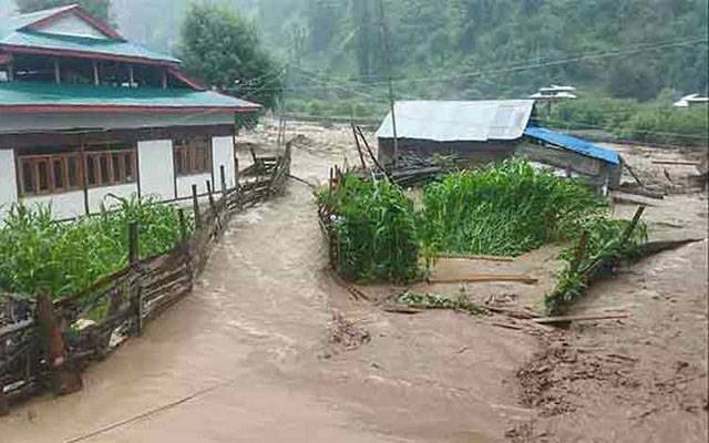 Neelum river flood destroyed two bridges, City42