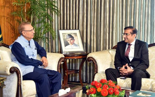 صدر مملکت سے ایتھوپیا میں پاکستان کے نامزد سفیر میاں عاطف شریف کی ملاقات