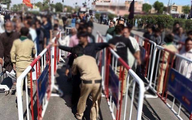 محرم الحرام؛سکیورٹی کے فول پروف انتظامات, جلوسوں کے راستوں پر اہلکار تعینات