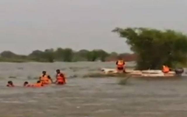 flood in river statluj claim a life in Bahawalnagar, city42 