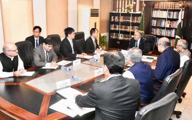 وزیر خزانہ سے چائنہ نیشنل نیوکلیئر کوآپریشن کے نائب صدر کاو شوڈونگ کی ملاقات