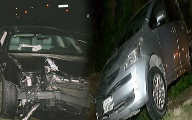  کینال روڈ پر خوفناک حادثہ، 9 گاڑیاں آپس میں ٹکرا گئیں