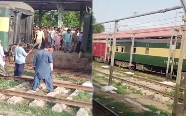  کراچی سے آنے والی ایک اور ٹرین حادثے سے بال بال بچ گئی 