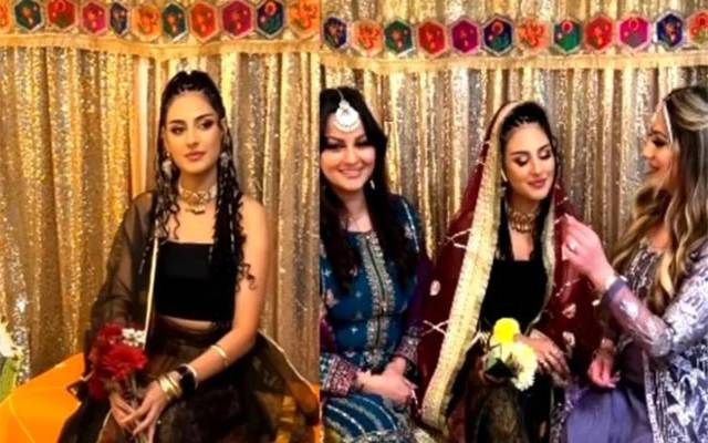 عنزیلہ عباسی رشتۂ ازدواج میں منسلک، شادی و ولیمہ کی تصاویر وائرل