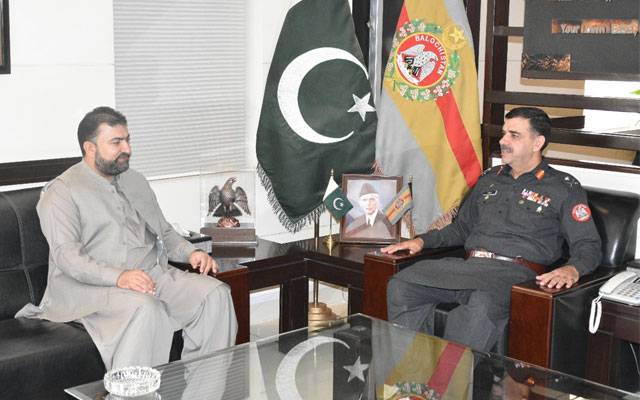  نگران وفاقی وزیر داخلہ سینیٹر سرفراز بگٹی کا ہیڈکوارٹرز ایف سی بلوچستان (نارتھ) کوئٹہ کا دورہ 