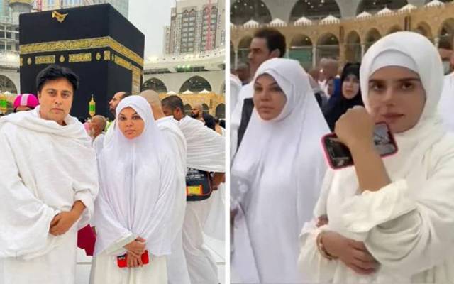 اداکارہ راکھی ساونت نے عمرہ کی سعا دت حا صل کر لی،ویڈیو وائرل
