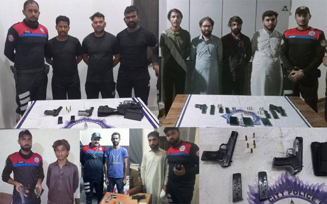 Lahore Dolphin Squad, Crackdown on arms and weapons, City42, seventeen persons arrested with fire arms, Lahore