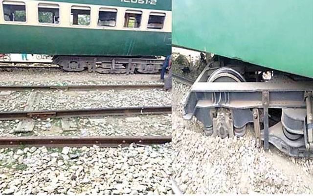  نوابشاہ ٹرین حادثے کے بعد ایک اور ٹرین پٹڑی سے اترگئی 