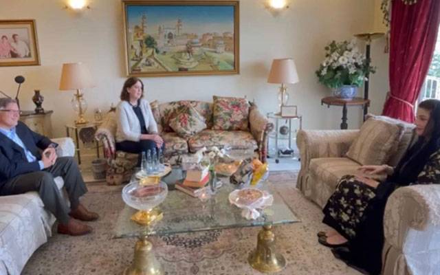  پاکستان میں امریکہ کے سفیر ڈونلڈ بلوم کی مریم نواز شریف سے ملاقات