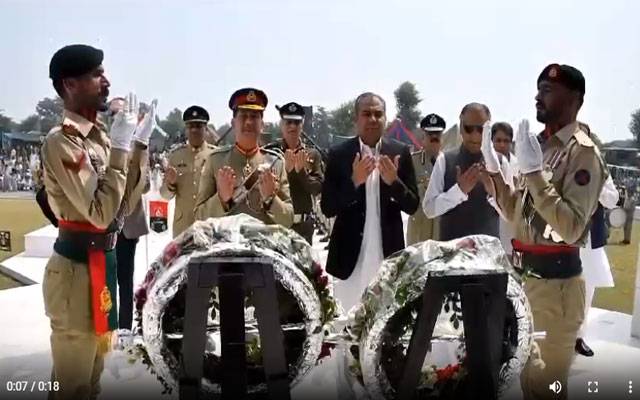 یوم دفاع پاکستان: نگران وزیراعلیٰ پنجاب کی کینٹ میں یادگار شہداء پر حاضری