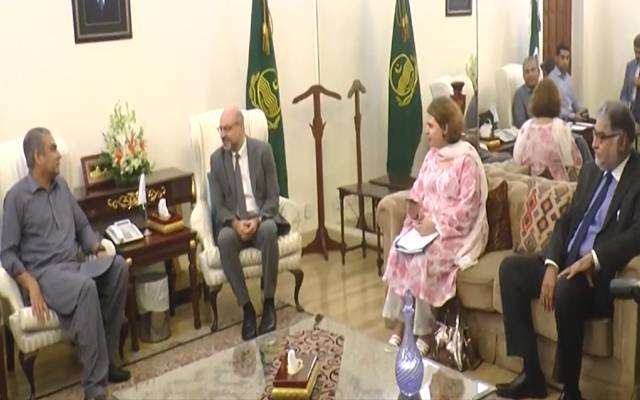  وزیراعلیٰ پنجاب سے اقوام متحدہ ڈویلپمنٹ پروگرام کے ریجنل نمائندے سموئیل رزک کی ملاقات 