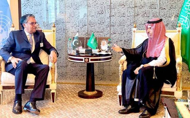 نگران وزیرخارجہ کی سعودی وزیرخارجہ سے ملاقات  