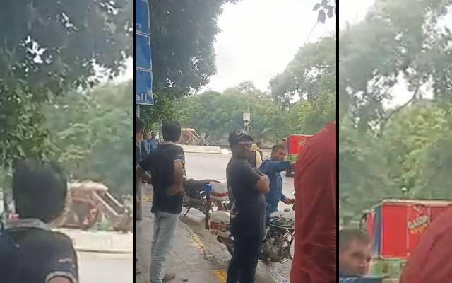  ٹریفک وارڈن نے موٹرسائیکل سوار نوجوان کا سر پھاڑ دیا