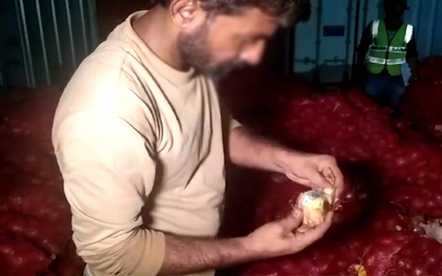 اے این ایف نے پیاز میں چھپائی گئی منشیات پکڑ لی