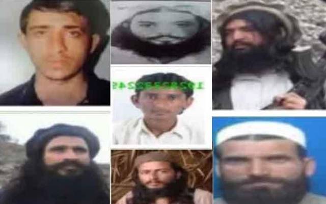  خیبر پختونخوا , مطلوب دہشتگردوں کی فہرست جاری کر دی، لاکھوں روپے انعام بھی مقرر