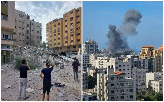 اسرائیل کی غزہ پر خوفناک بمباری، سینکڑوں فلسطینی شہید، سینکڑوں زخمی