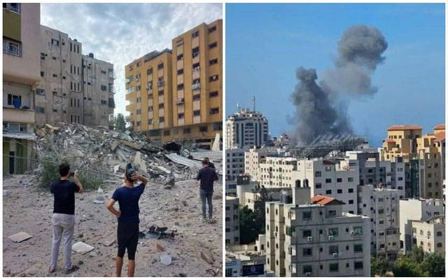 اسرائیل کی غزہ پر خوفناک بمباری، سینکڑوں فلسطینی شہید، سینکڑوں زخمی