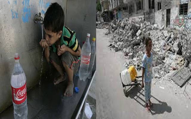 اسرائیلی محاصرے کے بعد غزہ کیلئے پانی زندگی اور موت کا مسئلہ،2 ملین لوگوں کو پانی دستیاب نہیں
