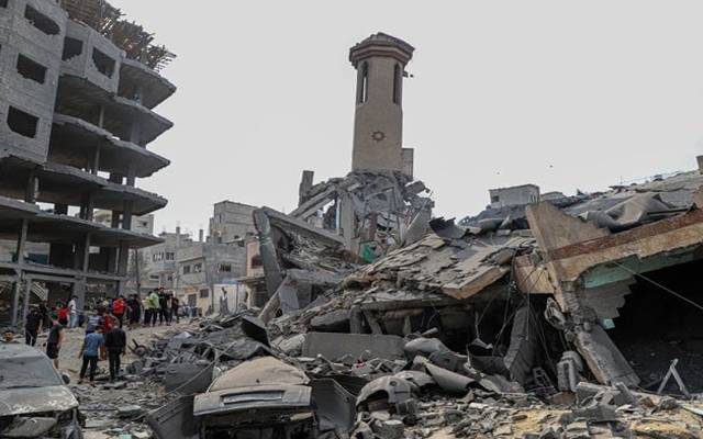 غزہ : اسرائیلی بمباری سے تاریخی مسجد شہید
