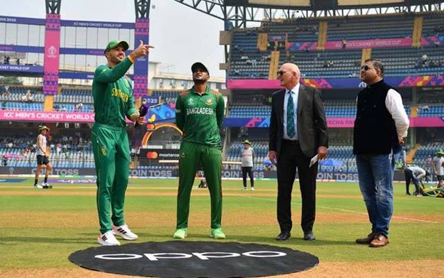 ورلڈ کپ2023 : جنوبی افریقا کا بنگلا دیش کیخلاف ٹاس جیت کر بیٹنگ کا فیصلہ