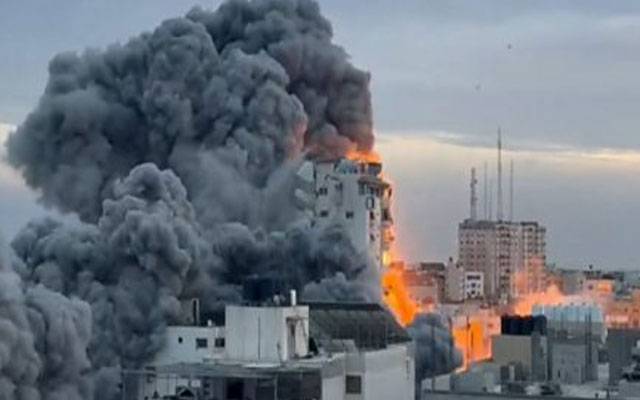 غزہ میں اسرائیل کی  وحشیانہ بمباری کاسلسلہ جاری ، مزید 280 فلسطینی شہید