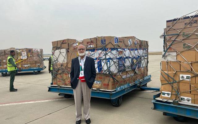 الخدمت فاؤنڈیشن نے غزہ متاثرین کیلئے امدادی سامان کا جہاز روانہ کردیا