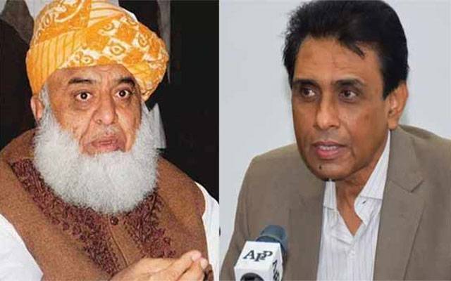 مولانا فضل الرحمان  کا خالد مقبول صدیقی سے انکی والدہ کے انتقال پر اظہار تعزیت 