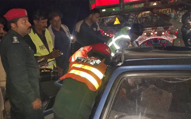 Motorway M-5 accident, Trawler collided with car, City42