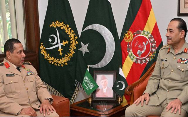 آرمی چیف جنرل عاصم منیر سے سعودی بری فوج کے کمانڈر کی ملاقات