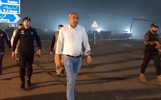  محسن نقوی کا رات گئے گھوڑا چوک فلائی اوورکا دورہ، منصوبے پر پیشرفت کا جائزہ لیا