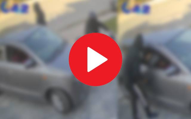  کار سوار خاتون گھر کی دہلیز پر لٹ گئی ،سی سی ٹی وی فوٹیج سامنے آگئی