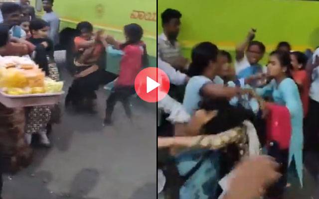 بس میں سیٹ کے لیے خواتین لڑ پڑیں،بس سٹیشن اکھاڑہ بن گیا، ویڈیو وائرل