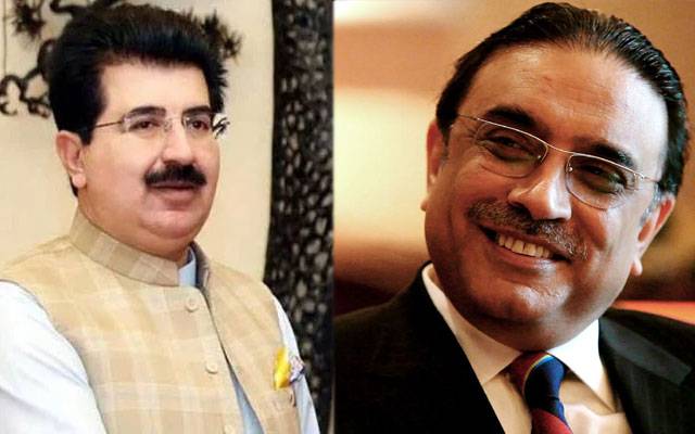 Asif Ali Zardari, City42, Faiz Hameed, Sadiq Sanjrani, City42, chairman Senate 