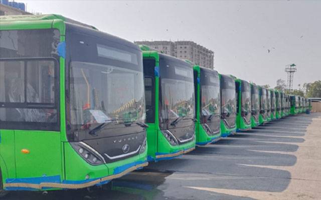 Karachi Peoples Bus Service, Hybrid public transport buses, electric buses, Karachi public transport. Mass Transit system, Karachi, Murtaza Wahab, Peoples Party, Justice Maqbool Baqir 