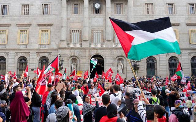  غزہ میں اسرائیلی مظالم کیخلاف دنیا بھر میں احتجاج