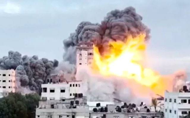  غزہ پر اسرائیلی  حملوں میں تیز ی،مزید 172 فلسطینی شہید 