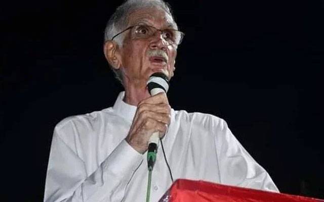  ابھی پی ٹی آئی نہیں ہے، سارے امیدوار  آزاد  ہیں اور وہ میرے ساتھ ہیں، پرویز خٹک