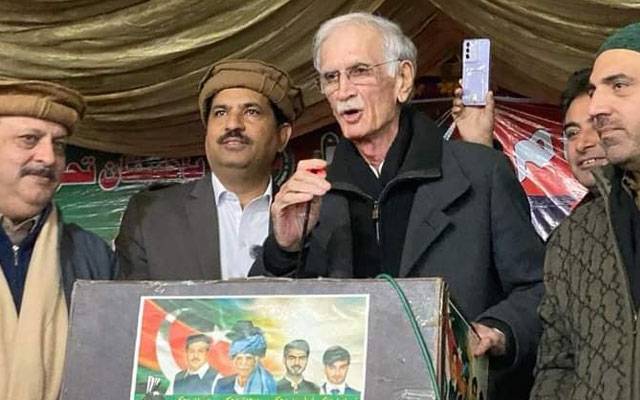 Parvaiz Khattak, Nowshehra Jalsa, City42, Imran Khan, Bani PTI, KPK, Pakhtoonkhwa politics, Election2024 