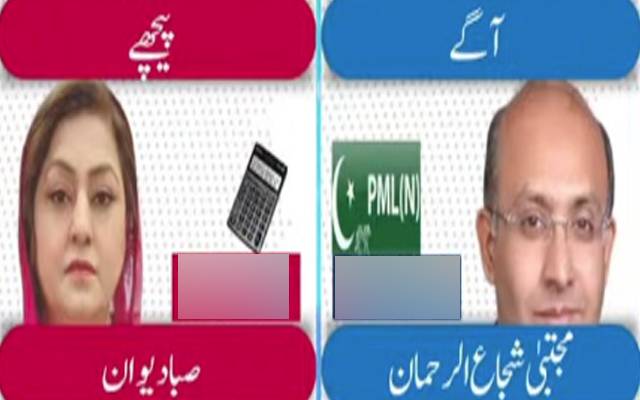 پی پی 148میں شجاع الرحمٰن امیدوار صباء دیوان سے آگے
