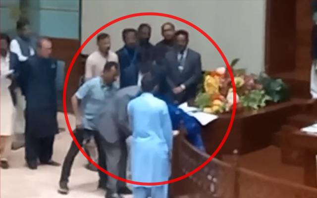 فریال تالپور سندھ اسمبلی میں لڑکھڑا گئیں