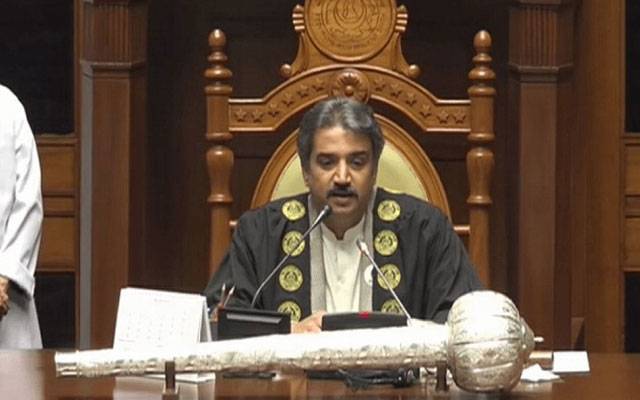  اویس قادر شاہ سپیکر سندھ اسمبلی منتخب، فرائض سنبھال لئے  
